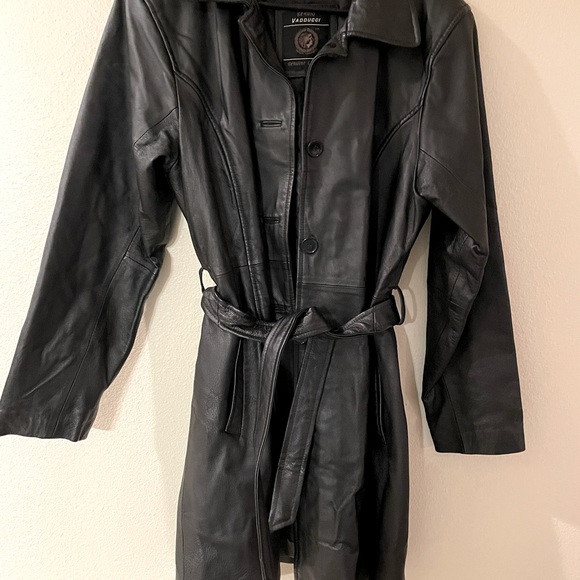 Vintage 90s Sergio Vadduci Leather Jacket - Picture 1 of 5